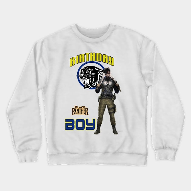 Superhero of Birthday Boy Crewneck Sweatshirt by FirmanPrintables